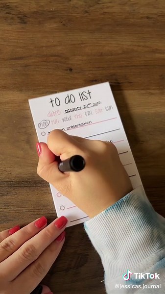 Create a to do list with me for Monday! 💖❤️🥰