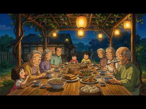 New Year’s Eve Routine & Cozy Family Dinner Ghibli ASMR | Soft Piano Music