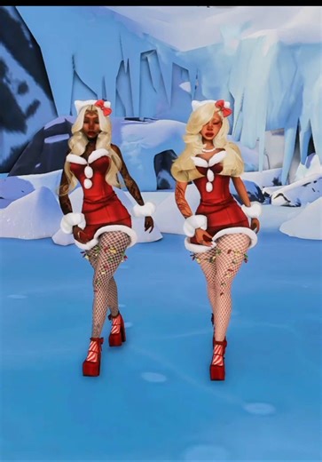 happy holidays and i hope everyone enjoyed christmas 💚♥️🎄 my girls look too cute together w these outfits ✨ #fo #simsselves #sims4 #fyp #fypシ