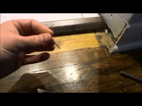 How To Install A Floor Transition With Nails And Glue (Tile To Hardwood Reducer)