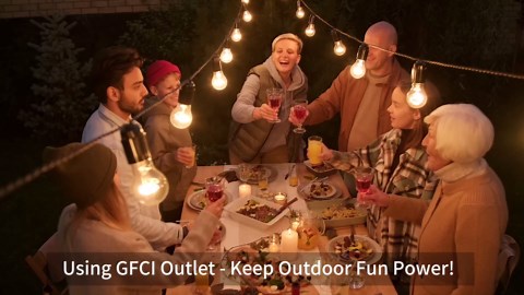 Outdoor Wall Light Fixtures with GFCI Outlet, Black 2-Pack Dusk to Dawn Outside Lighting Fixture, Waterproof Anti-Rust Exterior Lights Fixtures, Porch Light for Front Door, Garage, Backyard