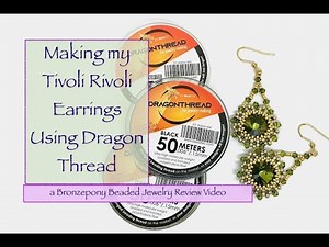 Tivoli Rivoli Earrings using Dragon Thread
