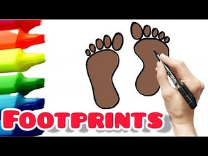 How to draw footprints very easy