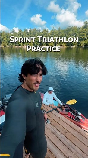 Sprint triathlon practice #triathlon #triathlontraining #sprinttriathlon #triathlete #triathlonlife