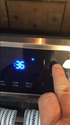 How to set a clock on a Samsung electric range with no numbers