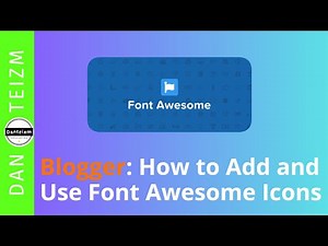 How to Add and Use Font Awesome Icons in Blogger with HTML and CSS