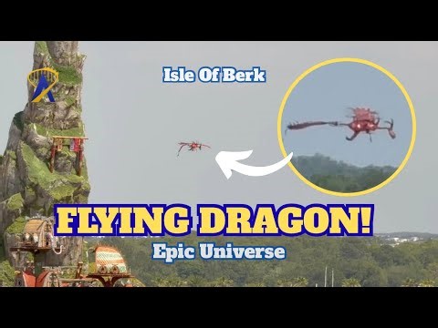 FLYING Dragon Over The Isle of Berk at Epic Universe - How To Train Your Dragon