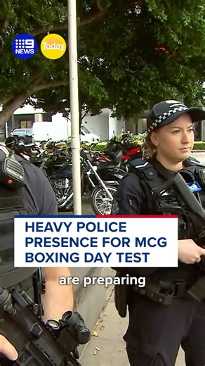 9News on Instagram: "It will be unusual for cricket fans to see specialist police armed with these weapons, but the heavy response is not in response to any new threat for the Fourth Test. #9News"