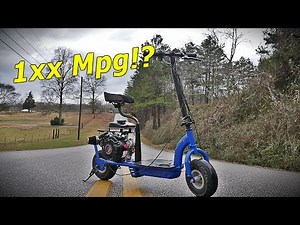 Running my Predator 79cc scooter out of gas. How far did I make it?