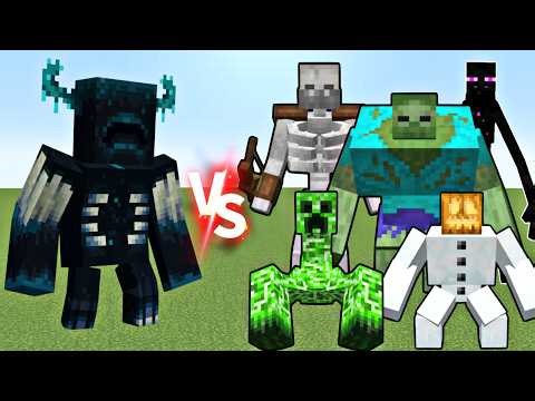 Super Warden VS Mutant Mobs | Minecraft Mob Battle