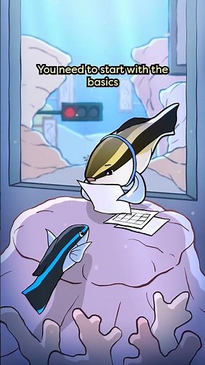 Bluestreak Cleaner Wrasse 🪥🐠 #animation #original #cartoon