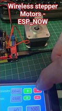 stepper motors controlled wirelessly via esp32 using ESP_NOW #flixmyswitchlaser