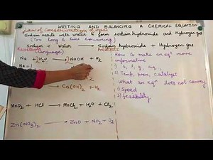 Writing and Balancing a chemical equation