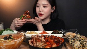 77K views · 4.9K reactions | Spicy Baby Octopus + Beef Intestines + Fish Roe Rice ball Mukbang ASMR #Boki #Hamzy #ASMR #MUKBANG #EatingSounds #EatingShow | Yummy Boki | Facebook
