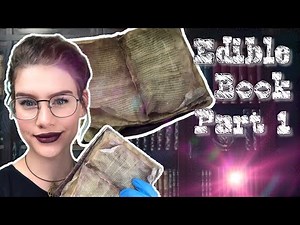 Cake Decorating Tutorial - Edible Book Pages Part 1