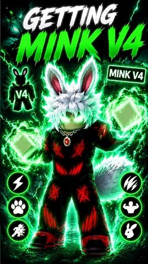 🐰 Finally Unlocked MINK V4! 😱 Fastest Race in Blox Fruits🔥#roblox #bloxfruits #gaming #shorts