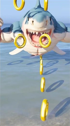 Buff Punch Shark Gets C4’d by Megabite | Sonic Rings Explosion in GTA5