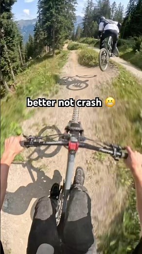 better not crash 🫣😂 #mtb #bikes #bikepark #crash #shorts