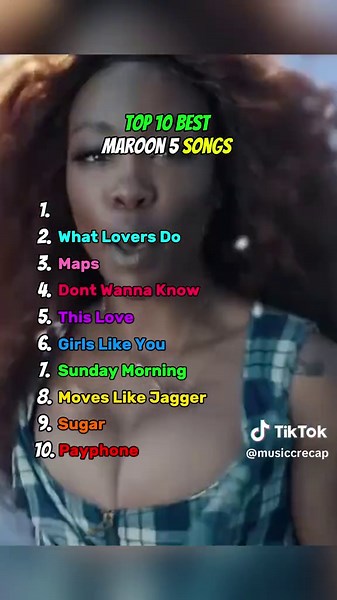 Top 10 Best Maroon 5 Songs You Need to Hear