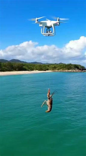 Drone Catches a Lobster.#fishing #fpvfashionshow #photography #dronephotography #dronephotography