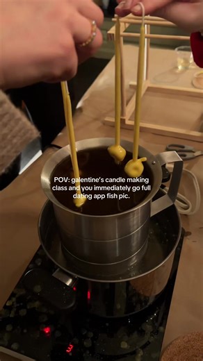 Made candles in a historic building — is this how our ancestors intended? #GalentinesVibes #CandleAesthetic #HistoryMood #newengland
