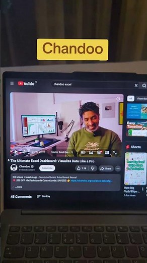 Learn Excel on YouTube: - Leila Gharani - MyOnlineTrainingHub - Chandoo - Excel Campus - Jon