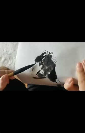 Fly Me To The Moon | Chinese Ink wash painting