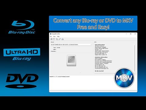 Convert BluRay & DVD to MKV [FOR FREE!]
