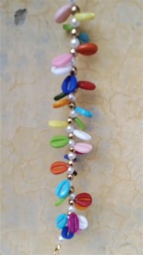 ✨ Cowrie Shell Bracelet 🌊 | Handmade Jewelry Trend | Beach Vibes #shortvideo