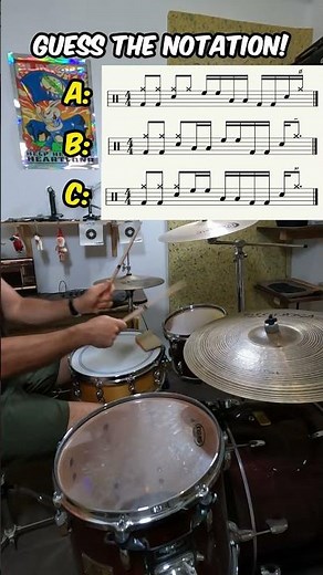 🥁 Guess the DRUMMING NOTATION. Beginner Drum Lesson #shorts #drumlessons #notation