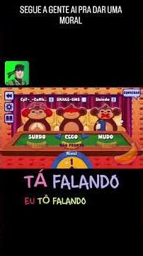 Surdo, Cego e Mudo jogando #bombanana dá nisso! 🔇🤣 #shorts