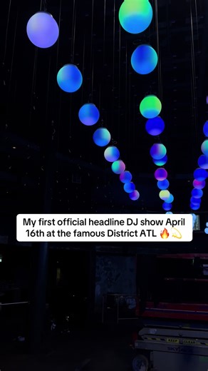 My first official headline DJ show April 16th at the famous District ATL 🔥💫 #fyp #districtatlanta #headliner #dj #atlanta
