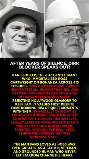 After Years of Silence, Dirk Blocker Speaks Out!