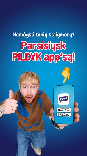 🚩 Niekas nemėgsta nemalonių staigmenų, bet gera žinia ta, kad su PILDYK app’sų tu gali jų išvengti. ​✅​ Parsisiųsk programėlę, tikrink sąskaitos likutį, greitai užsisakyk, ko reikia, ir gauk ypatingus pasiūlymus pirmas: https://pildyk.lt/paslaugos/mano-pildyk-programele 💯 | Pildyk