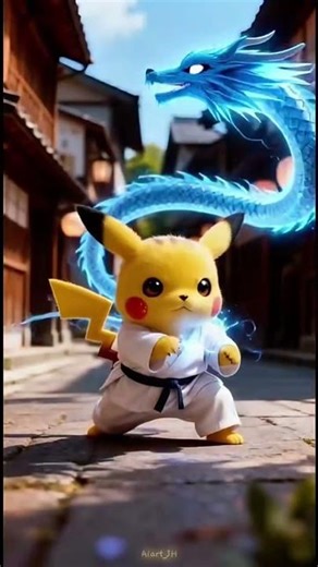 PIKACHU PRACTICES SELF-DEFENSE #funny #animation #pikachu # shorts