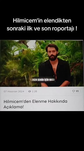 Survivor 2024: Hilmicem's Last Interview After Elimination