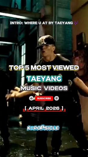 Top 5 Most Viewed Taeyang MV #kpop #shorts