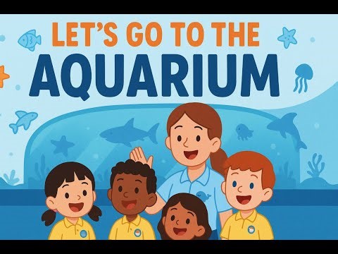 Learn English for Kids | Fun Aquarium Adventure with Teacher & Friends | Vocabulary for Children