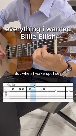 Billie Eilish 'Everything I Wanted' Guitar Chords Tutorial