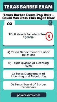 Texas Barber Exam Pop Quiz – Could You Pass This Right Now