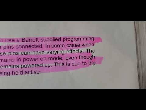 BARRETT 2050 programming cable mystery solved.