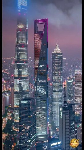 Shanghai 4K HDR China’s Futuristic Skyline 🌆 Lujiazui Towers & Neon Night Views #shorts #shortsfeed