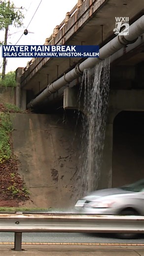 63K views · 347 reactions | CHECK IT OUT: Water main break causing flooding on Silas Creek Parkway in Winston-Salem | WXII 12 NEWS | Facebook