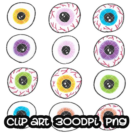 Eyes Clip Art, Eye Watercolor Clipart (PNG, Instant Download) - Etsy