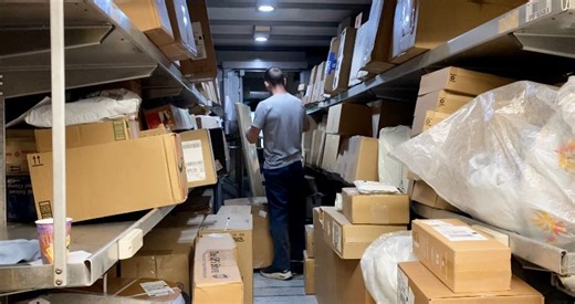 A look inside the UPS Worcester Hub during the holiday rush