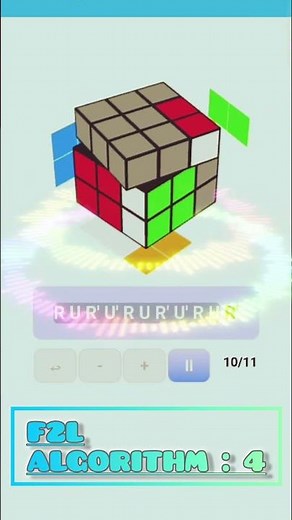 F2L Algorithm 2 #rubikscube #f2l #cube #f2ltips #fastcubing #tutorial #howtosolvecube #PLL #OLL