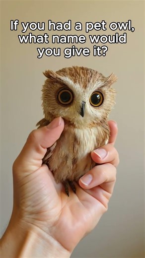 Would you like to name my pet owl?❤️