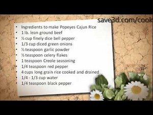 Secret Recipe - How to make Popeyes Cajun Rice (Copycat Recipes)