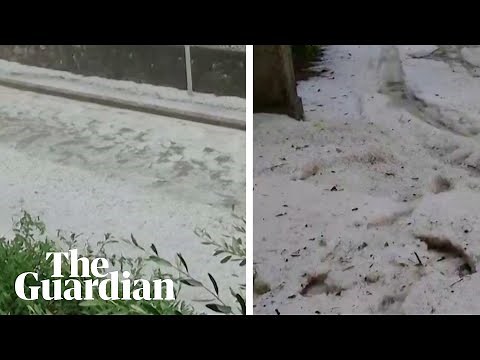 Italy: storm brings thick layer of hail and flooding to north-east
