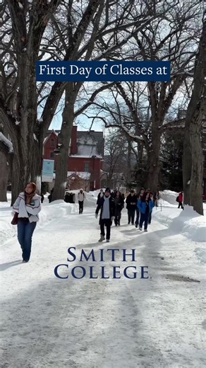 Snow day ✅ First day of classes ✅ #smithcollege #Smithies | Smith College